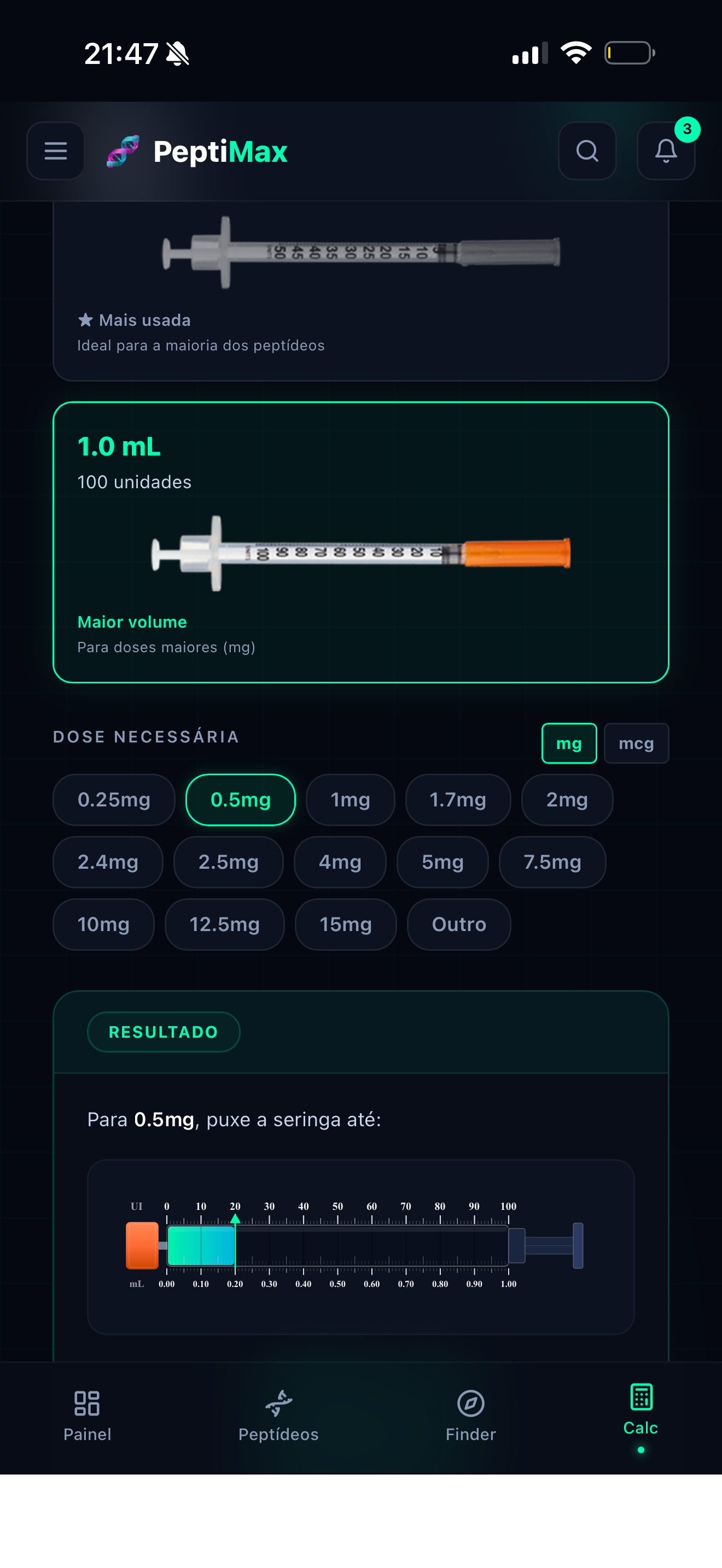 Calculadora de Dose